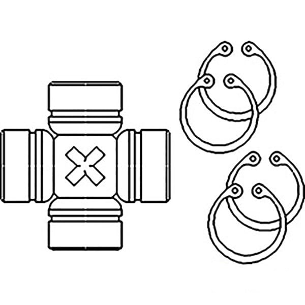 Aftermarket New Fits John Deere Tractor Universal Joint 2140 2940 3040 3140 34mm X 9 AL32994 - main
